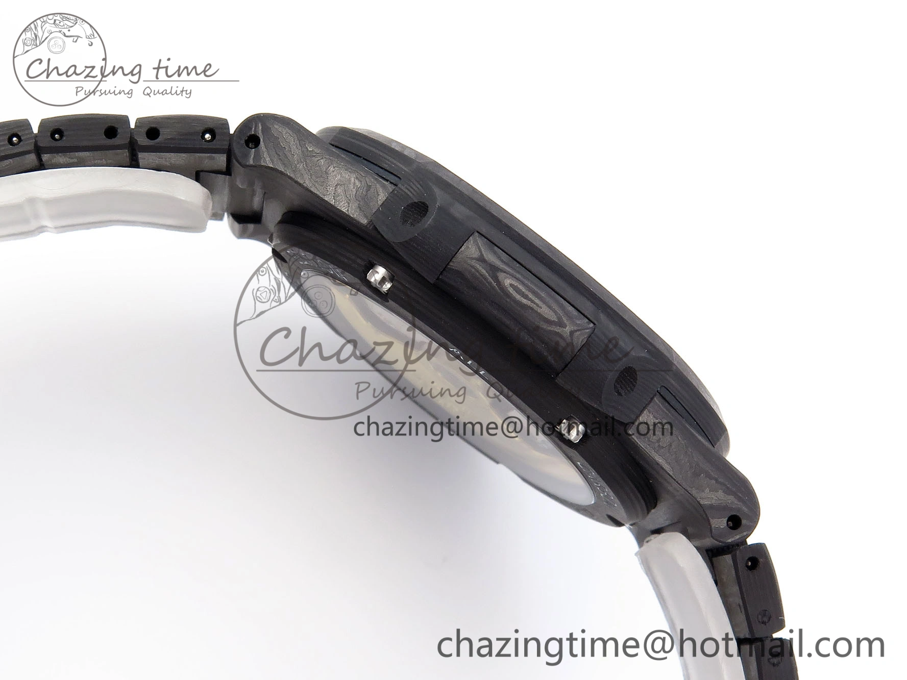 NAUTILUS 5711 DIW CARBON DIWF 1:1 BEST EDITION BLACK TEXTURED DIAL ON CARBON BRACELET 324CS