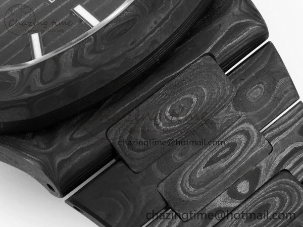 NAUTILUS 5711 DIW CARBON DIWF 1:1 BEST EDITION BLACK TEXTURED DIAL ON CARBON BRACELET 324CS