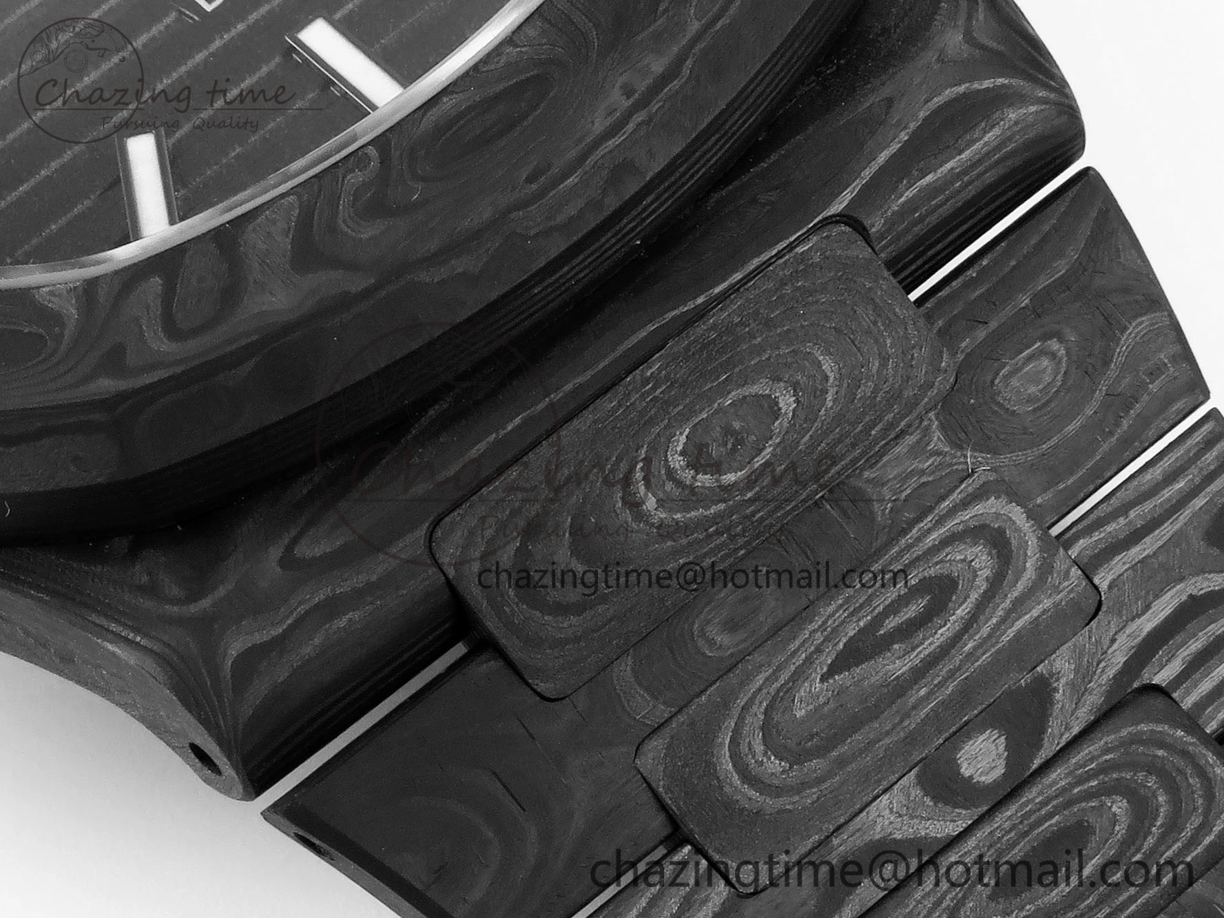NAUTILUS 5711 DIW CARBON DIWF 1:1 BEST EDITION BLACK TEXTURED DIAL ON CARBON BRACELET 324CS