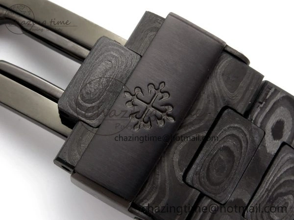 NAUTILUS 5711 DIW CARBON DIWF 1:1 BEST EDITION BLACK BLUE TEXTURED DIAL ON CARBON BRACELET 324CS