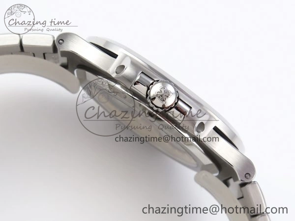 NAUTILUS 5811 1G PPF 1:1 BEST EDITION BLUE TEXTURED DIAL ON SS BRACELET 330CS