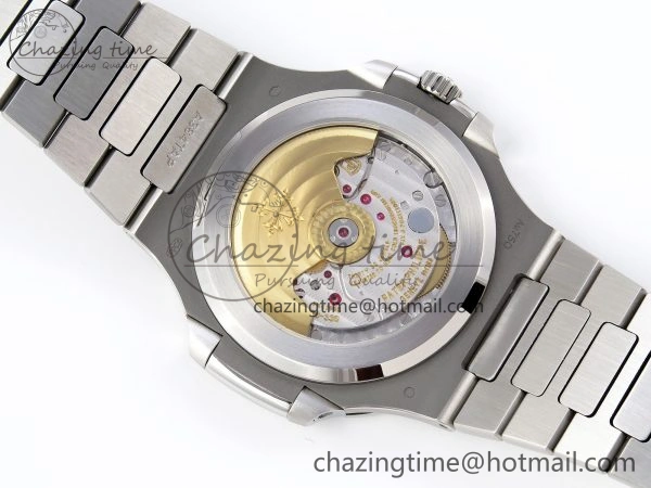 NAUTILUS 5811 1G PPF 1:1 BEST EDITION BLUE TEXTURED DIAL ON SS BRACELET 330CS
