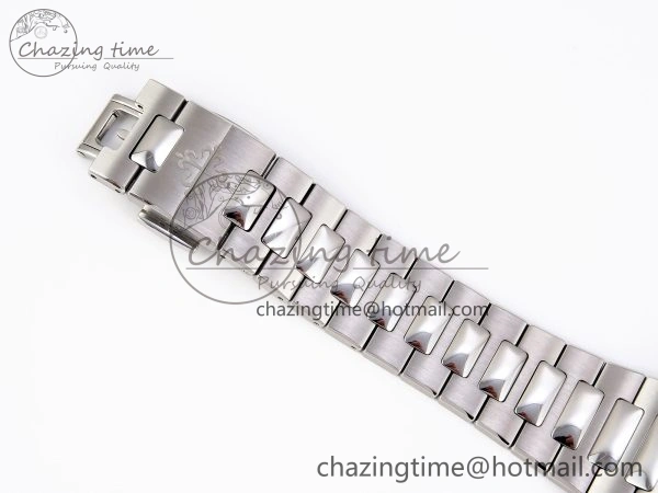 NAUTILUS 5811 1G PPF 1:1 BEST EDITION BLUE TEXTURED DIAL ON SS BRACELET 330CS