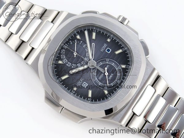 NAUTILUS 5990 SS SPPF 1:1 BEST EDITION BLUE DIAL ON SS BRACELET A28-520 CLONE