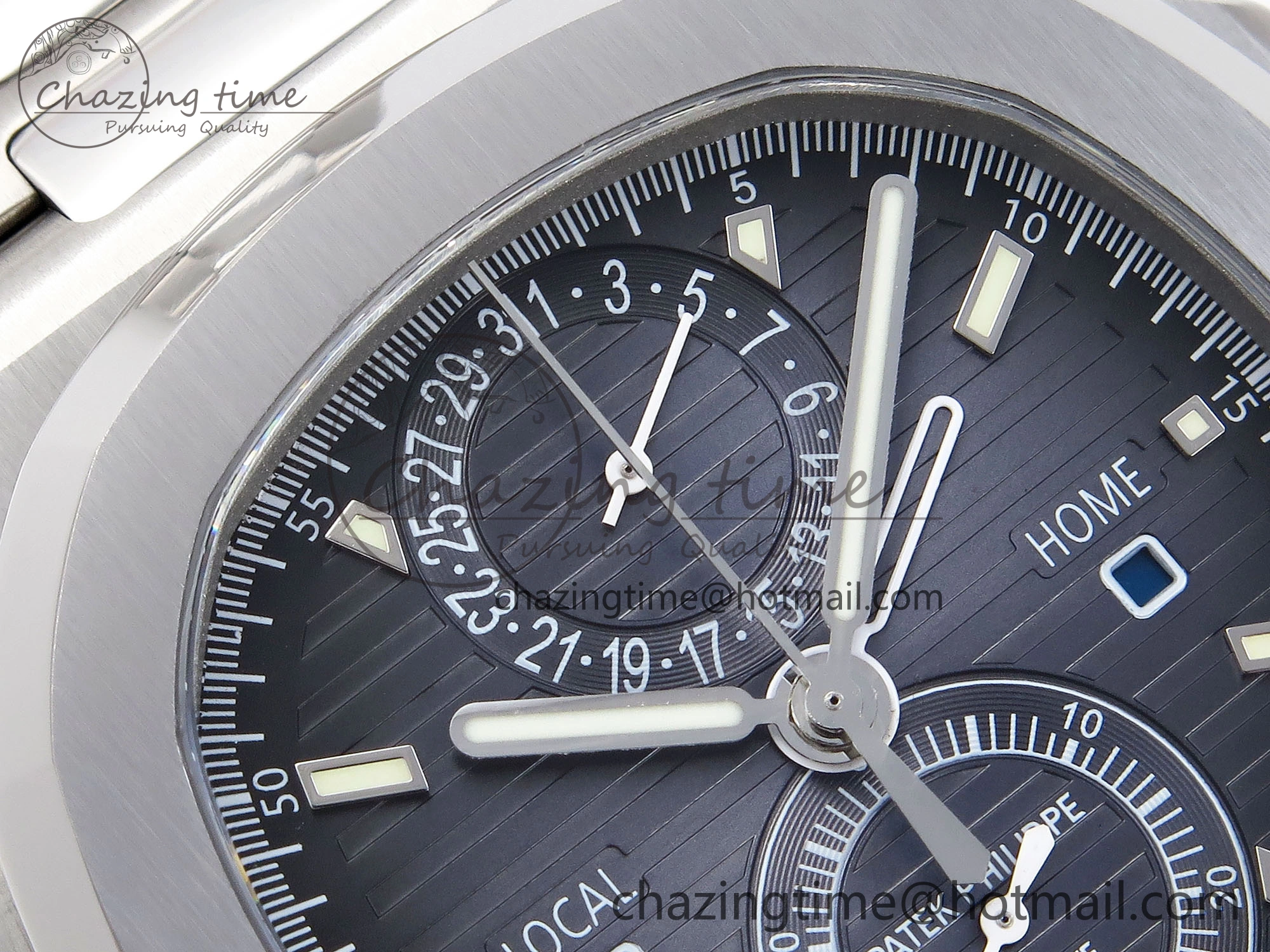 NAUTILUS 5990 SS SPPF 1:1 BEST EDITION BLUE DIAL ON SS BRACELET A28-520 CLONE
