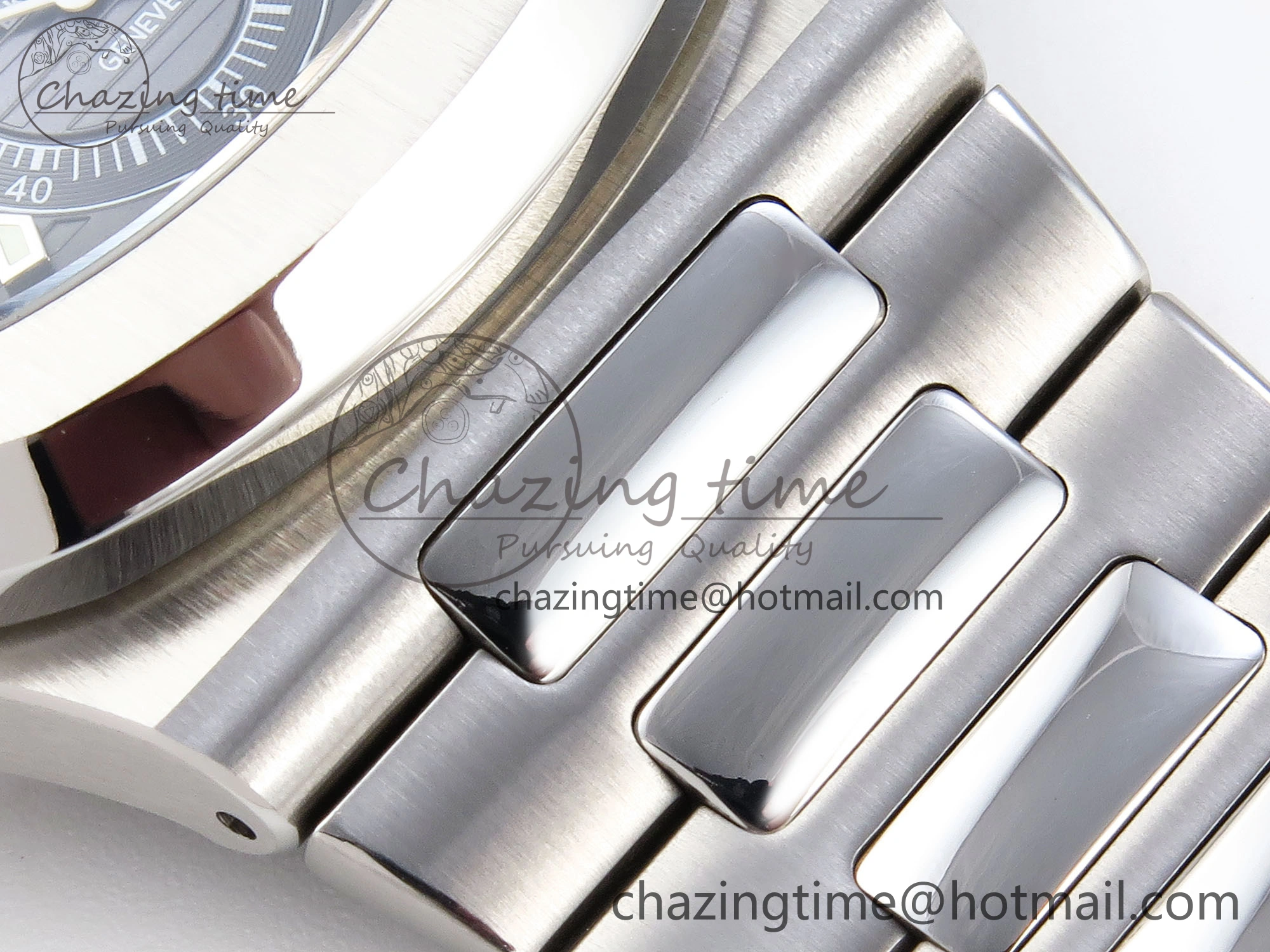 NAUTILUS 5990 SS SPPF 1:1 BEST EDITION BLUE DIAL ON SS BRACELET A28-520 CLONE