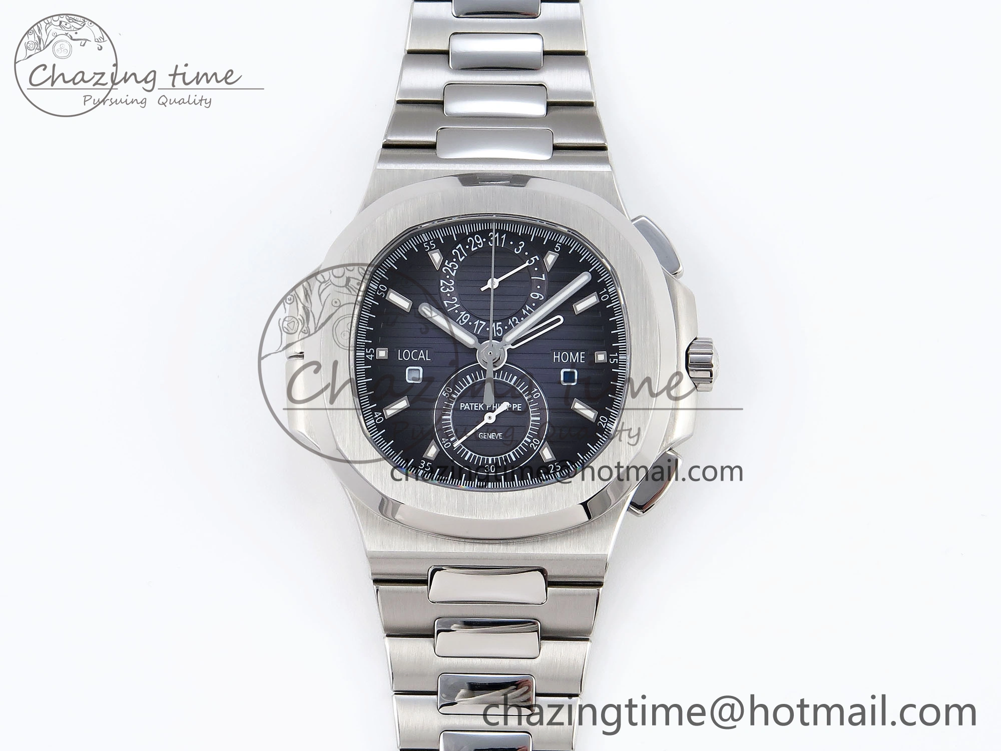NAUTILUS 5990 SS SPPF 1:1 BEST EDITION GRAY DIAL ON SS BRACELET A28-520 CLONE