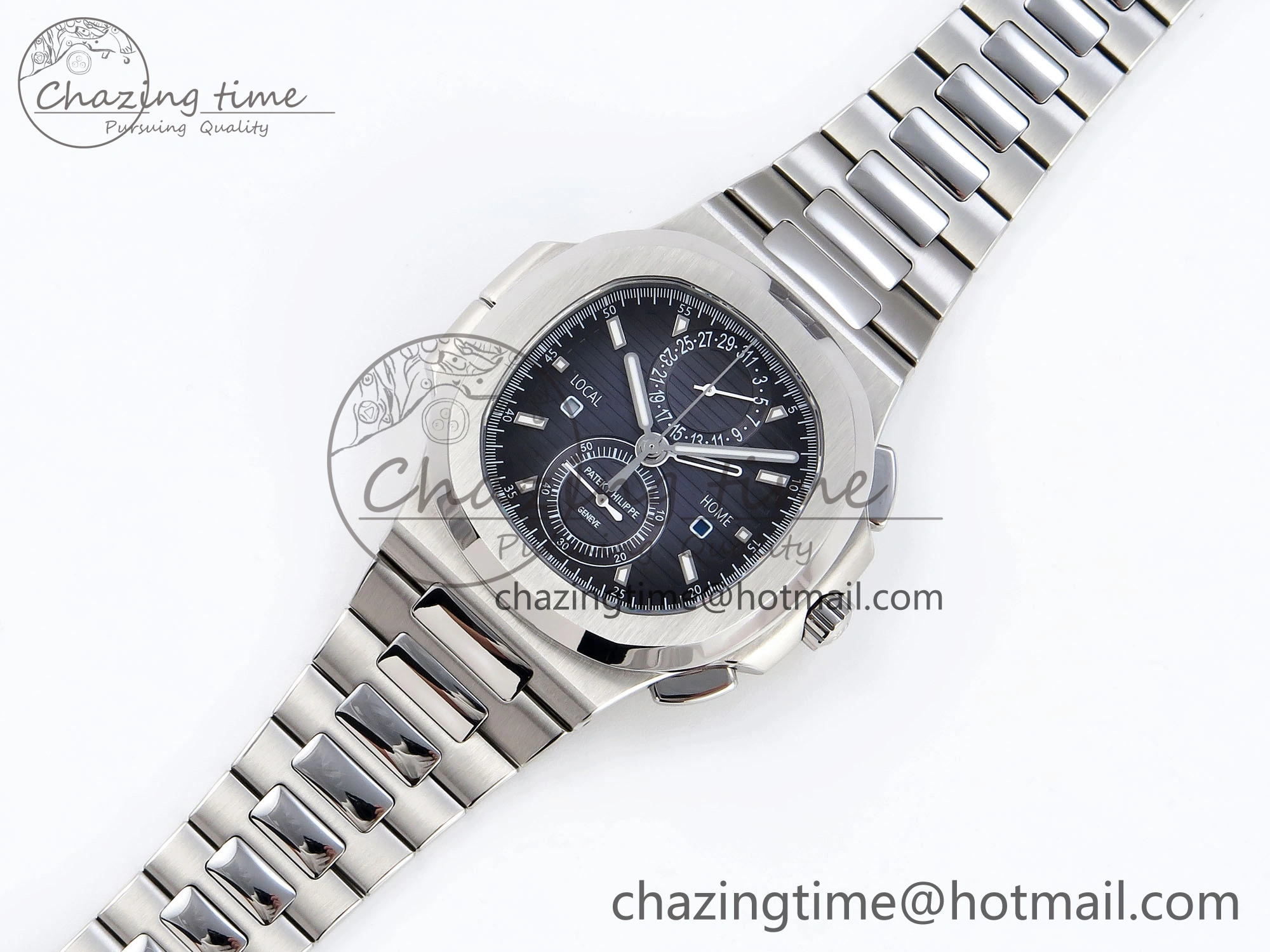 NAUTILUS 5990 SS SPPF 1:1 BEST EDITION GRAY DIAL ON SS BRACELET A28-520 CLONE