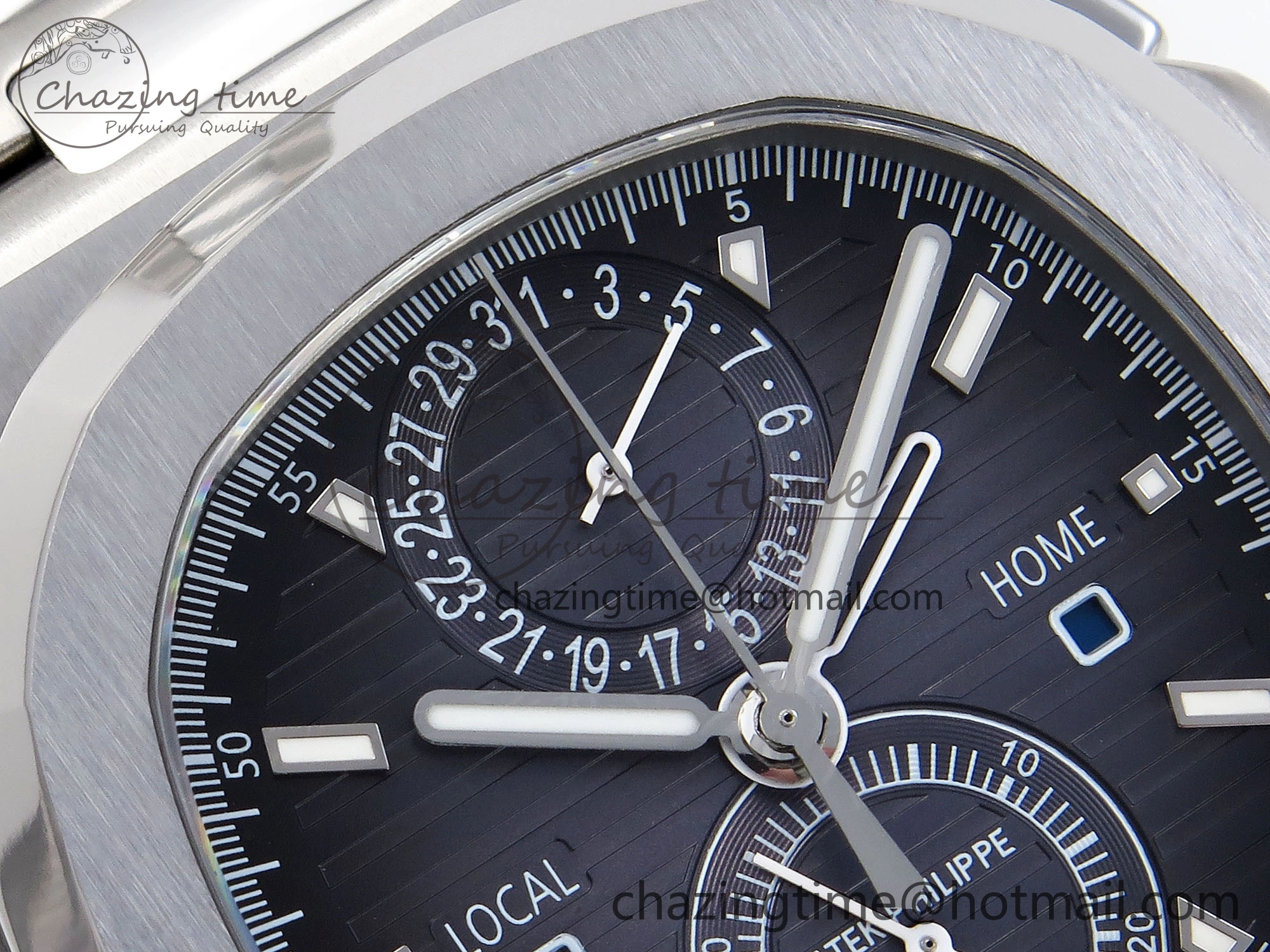 NAUTILUS 5990 SS SPPF 1:1 BEST EDITION GRAY DIAL ON SS BRACELET A28-520 CLONE