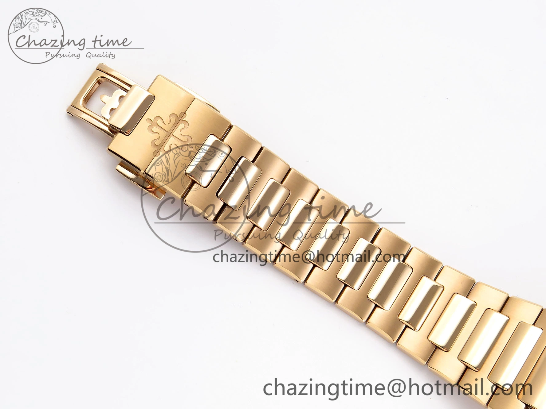 NAUTILUS 7118 LADIES RG PPF 1:1 BEST EDITION RG DIAL DIAMONDS BEZEL ON RG BRACELET 324CS