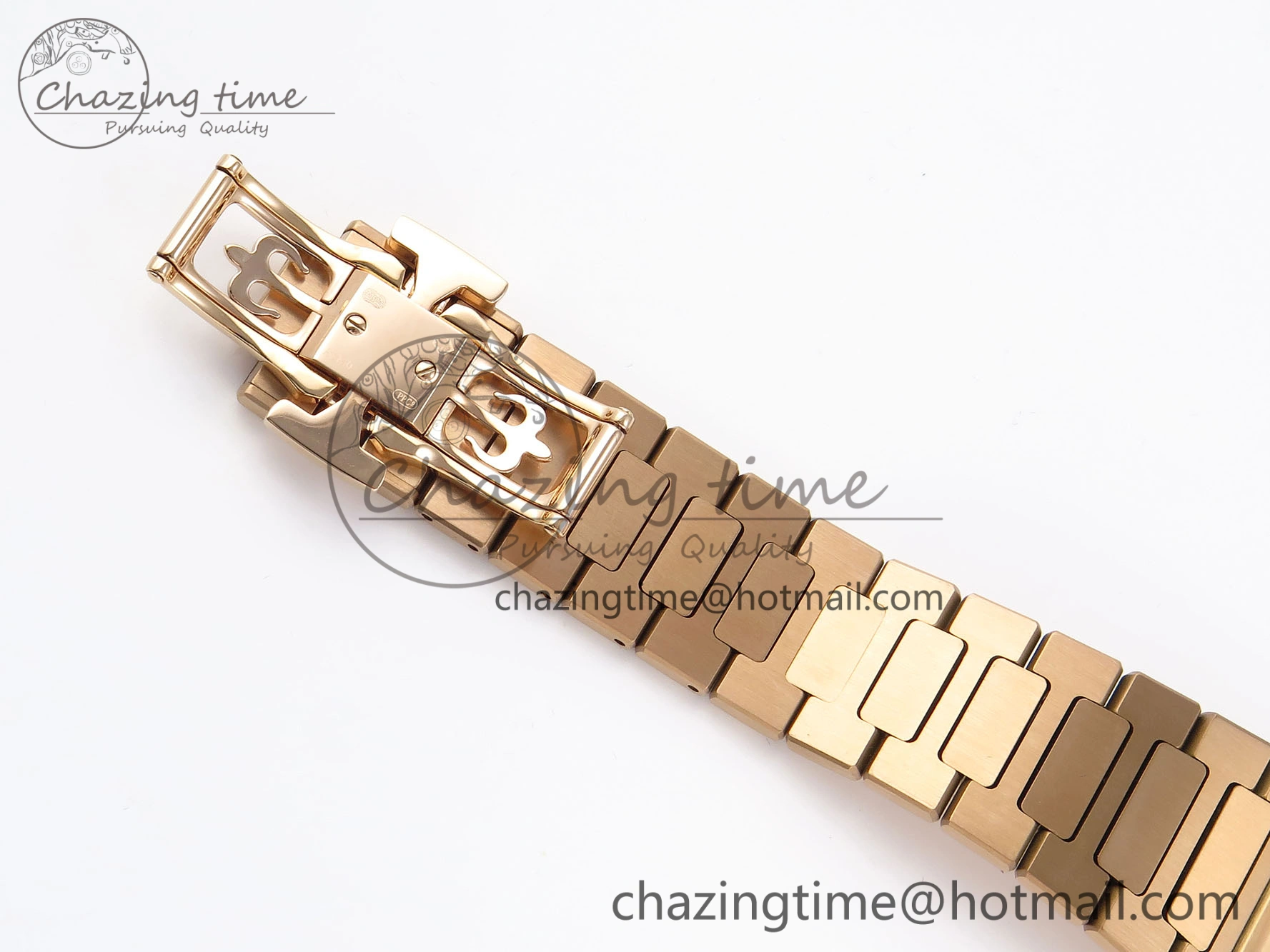 NAUTILUS 7118 LADIES RG PPF 1:1 BEST EDITION RG DIAL DIAMONDS BEZEL ON RG BRACELET 324CS