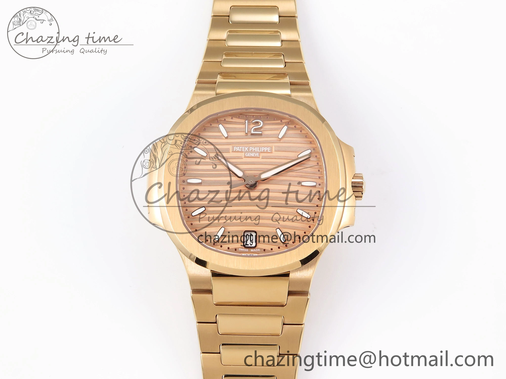 NAUTILUS 7118 LADIES RG PPF 1:1 BEST EDITION RG DIAL ON RG BRACELET 324CS
