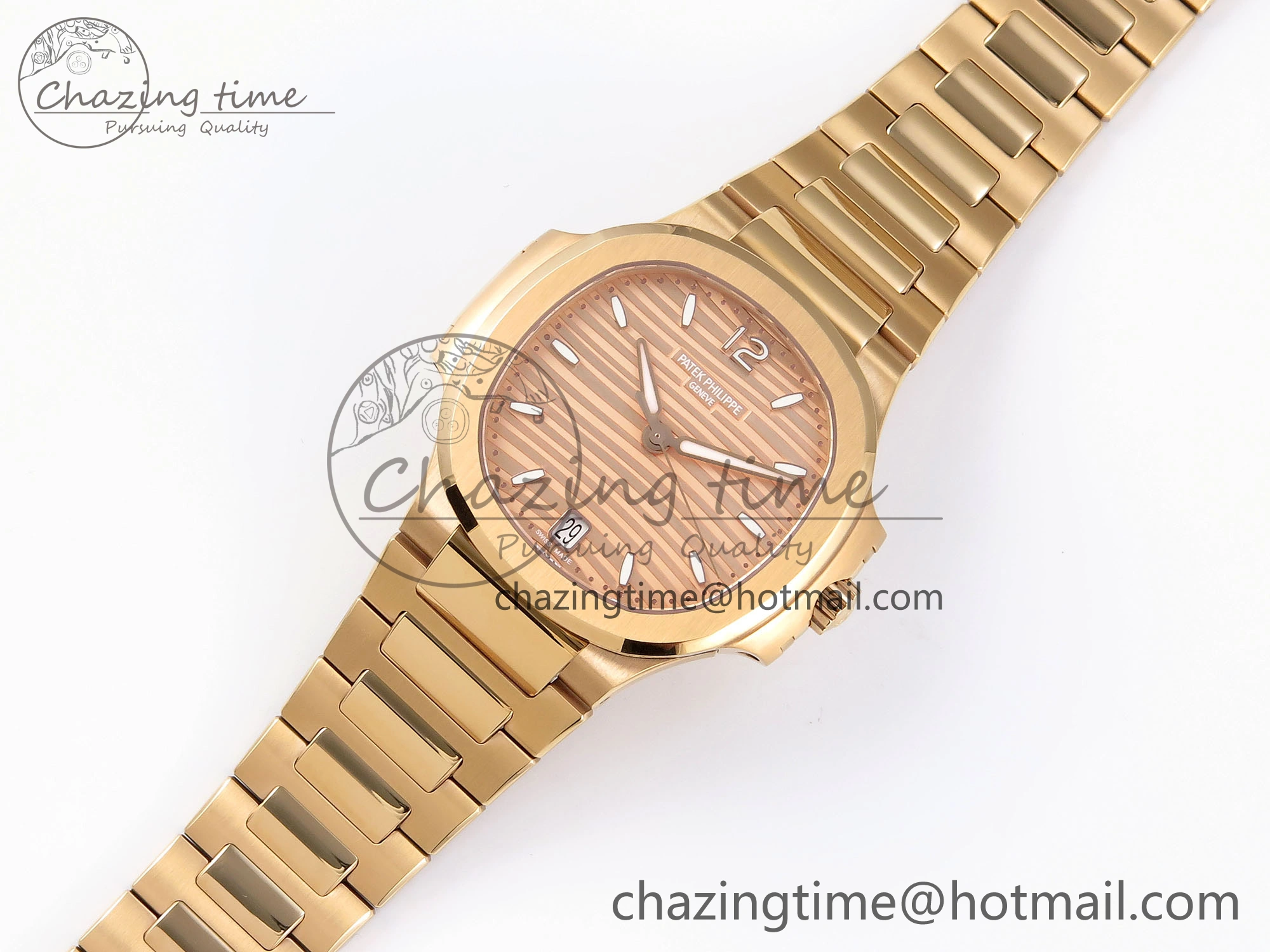 NAUTILUS 7118 LADIES RG PPF 1:1 BEST EDITION RG DIAL ON RG BRACELET 324CS