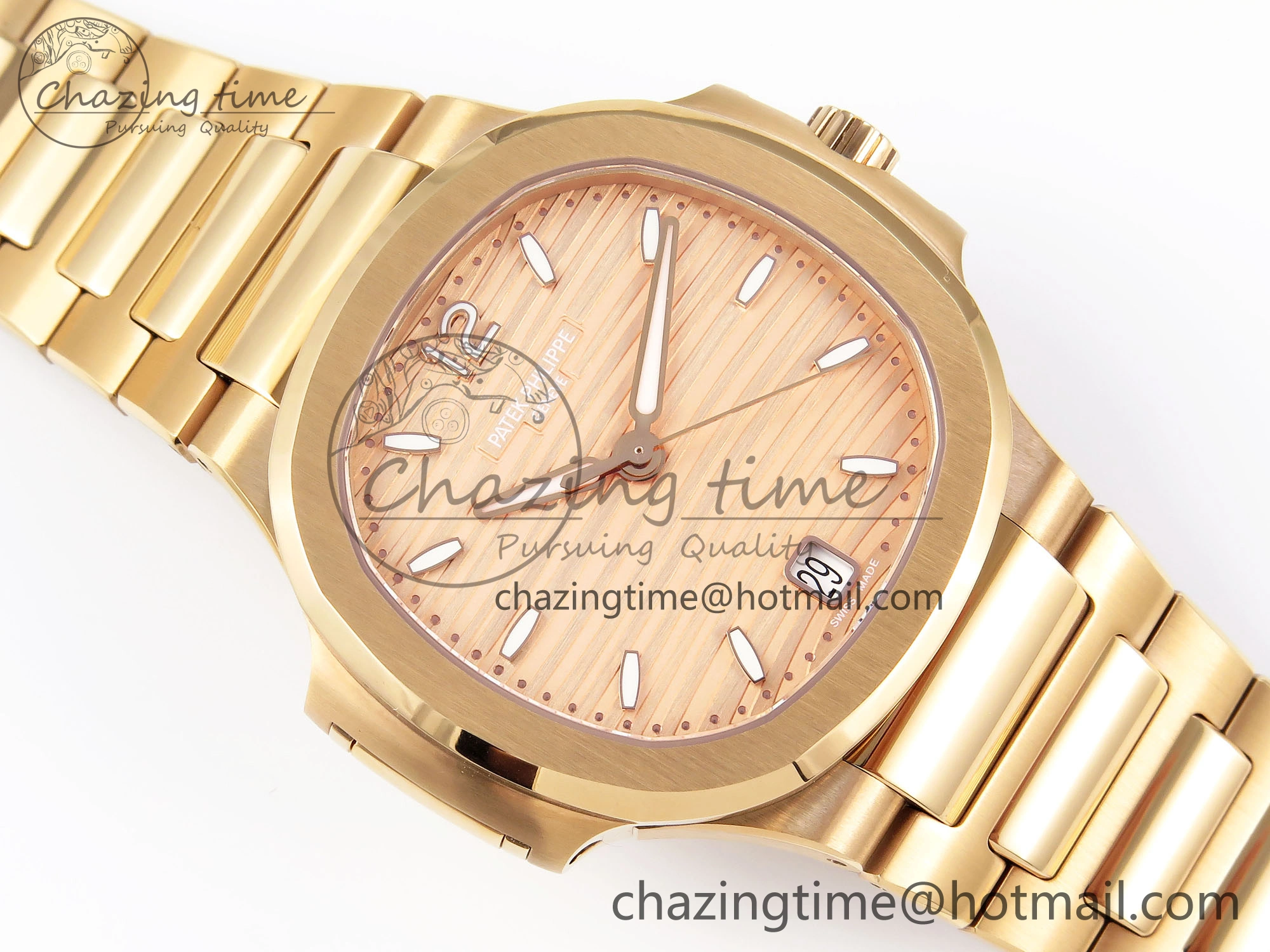 NAUTILUS 7118 LADIES RG PPF 1:1 BEST EDITION RG DIAL ON RG BRACELET 324CS
