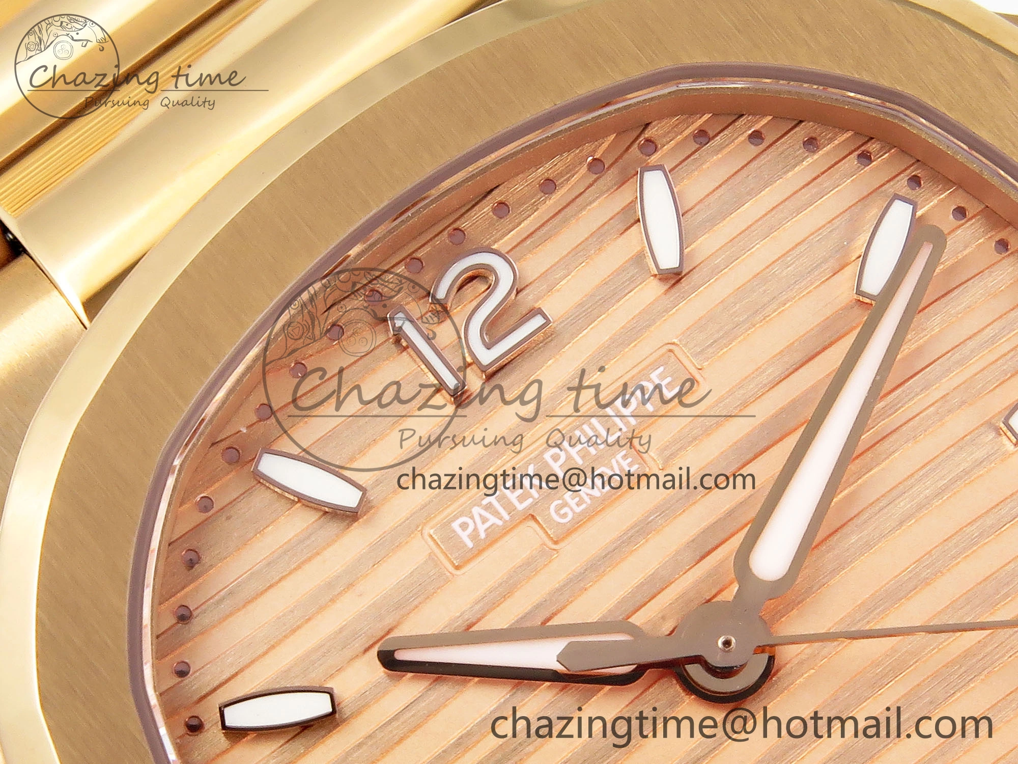 NAUTILUS 7118 LADIES RG PPF 1:1 BEST EDITION RG DIAL ON RG BRACELET 324CS