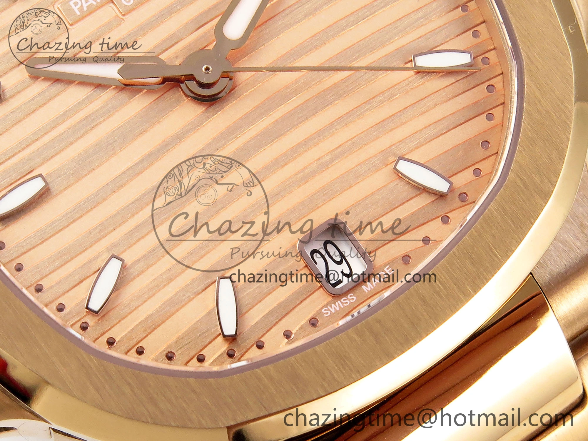 NAUTILUS 7118 LADIES RG PPF 1:1 BEST EDITION RG DIAL ON RG BRACELET 324CS