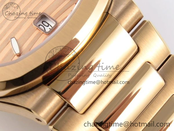 NAUTILUS 7118 LADIES RG PPF 1:1 BEST EDITION RG DIAL ON RG BRACELET 324CS