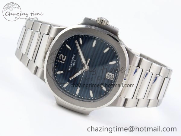 NAUTILUS 7118 LADIES SS PPF 1:1 BEST EDITION BLUE DIAL ON SS BRACELET 324CS