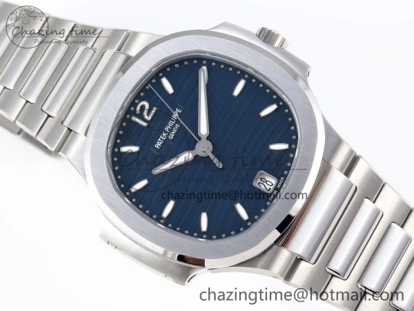NAUTILUS 7118 LADIES SS PPF 1:1 BEST EDITION BLUE DIAL ON SS BRACELET 324CS
