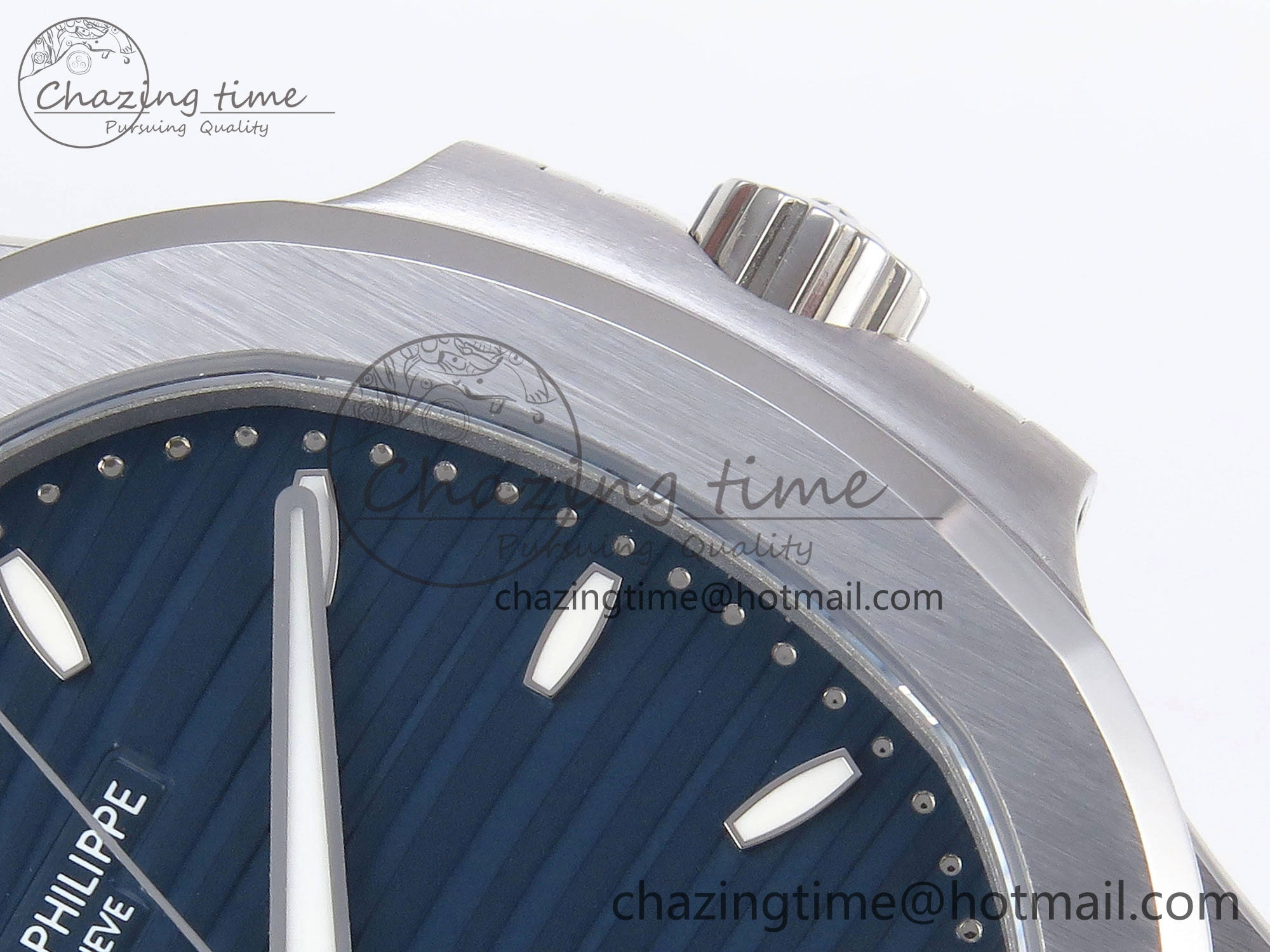 NAUTILUS 7118 LADIES SS PPF 1:1 BEST EDITION BLUE DIAL ON SS BRACELET 324CS