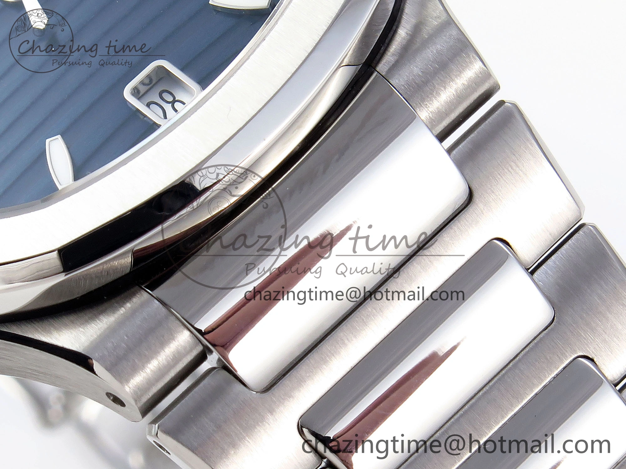 NAUTILUS 7118 LADIES SS PPF 1:1 BEST EDITION BLUE DIAL ON SS BRACELET 324CS