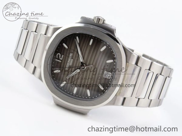 NAUTILUS 7118 LADIES SS PPF 1:1 BEST EDITION BROWN DIAL ON SS BRACELET 324CS