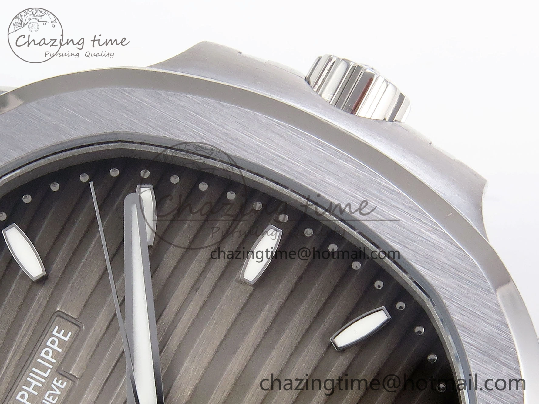 NAUTILUS 7118 LADIES SS PPF 1:1 BEST EDITION BROWN DIAL ON SS BRACELET 324CS
