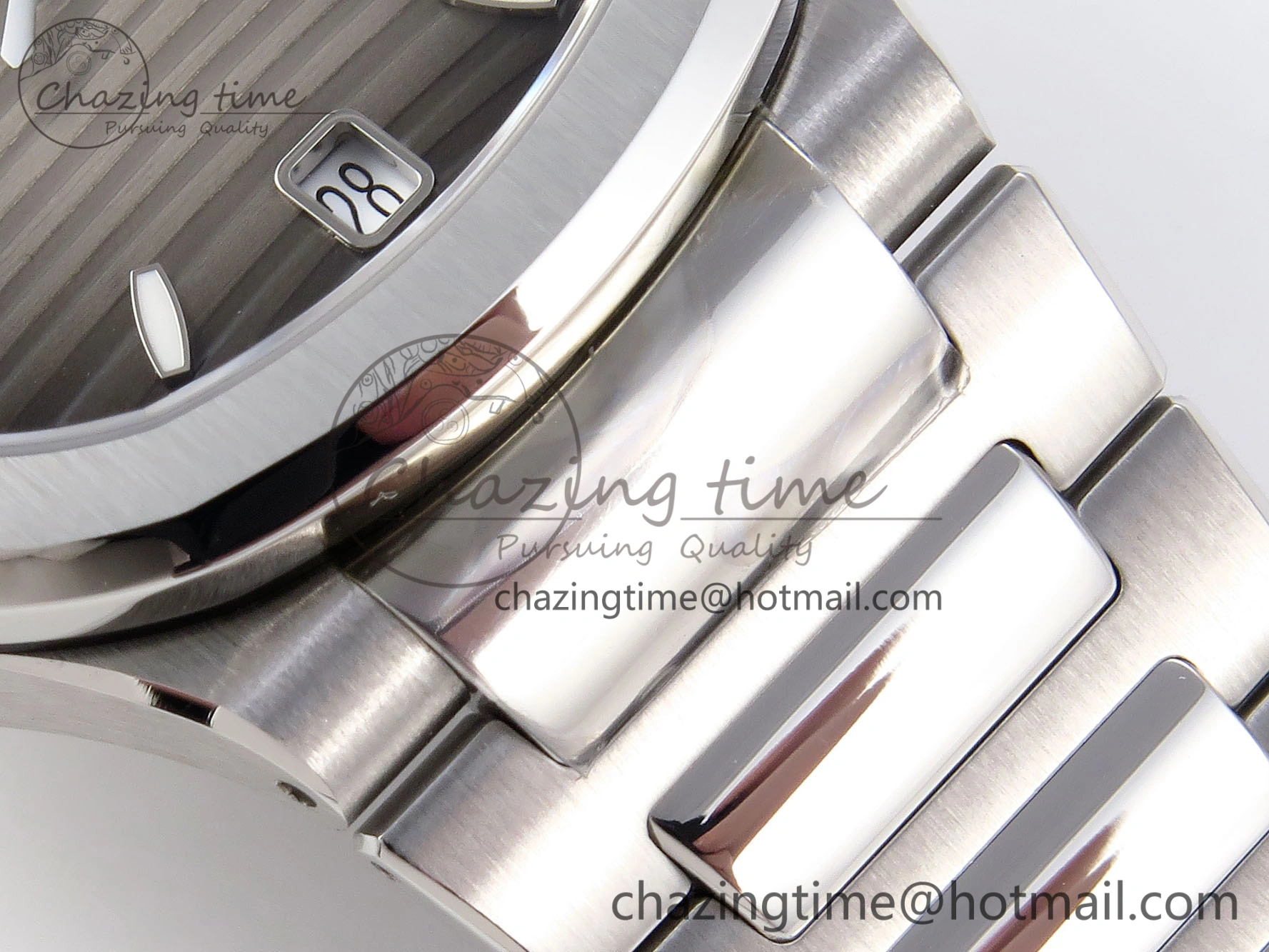 NAUTILUS 7118 LADIES SS PPF 1:1 BEST EDITION BROWN DIAL ON SS BRACELET 324CS