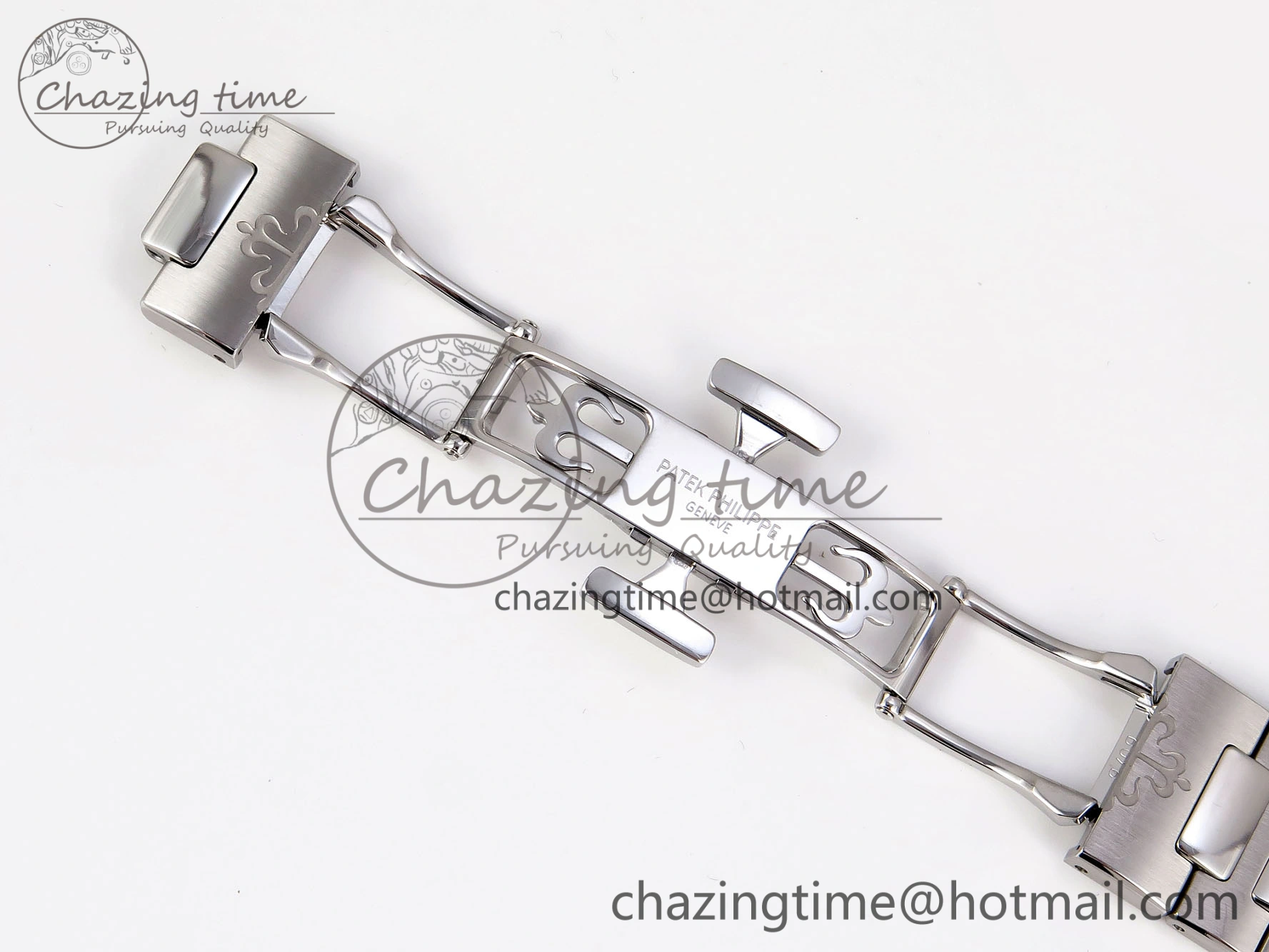 NAUTILUS 7118 LADIES SS PPF 1:1 BEST EDITION WHITE DIAL DIAMONDS BEZEL ON SS BRACELET 324CS