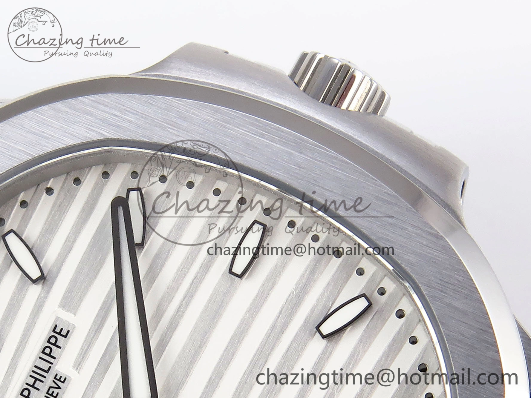 NAUTILUS 7118 LADIES SS PPF 1:1 BEST EDITION WHITE DIAL ON SS BRACELET 324CS