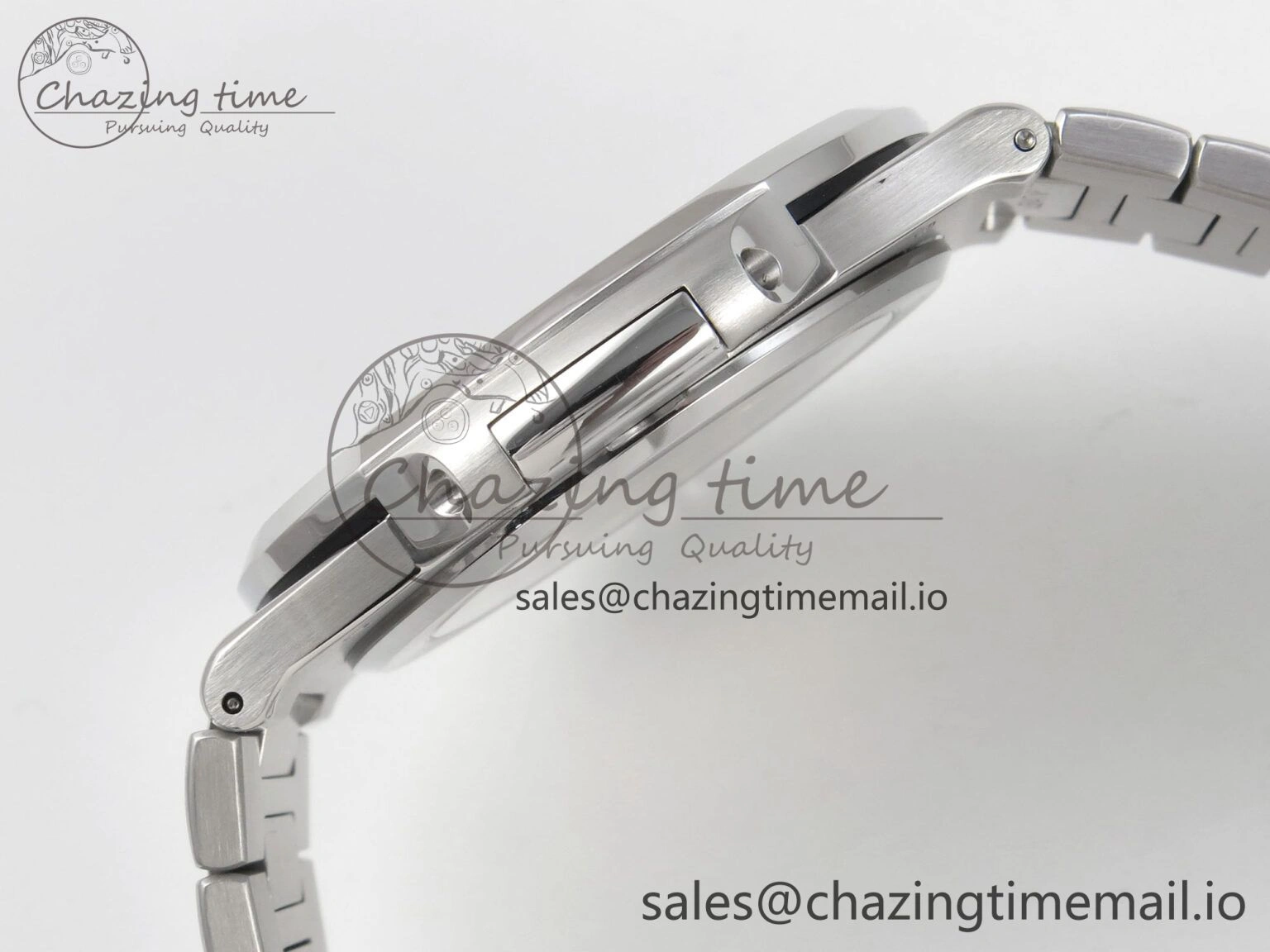Nautilus 5711 3KF 1:1 Best Edition Blue Textured Dial on SS Bracelet A330 Super Clone