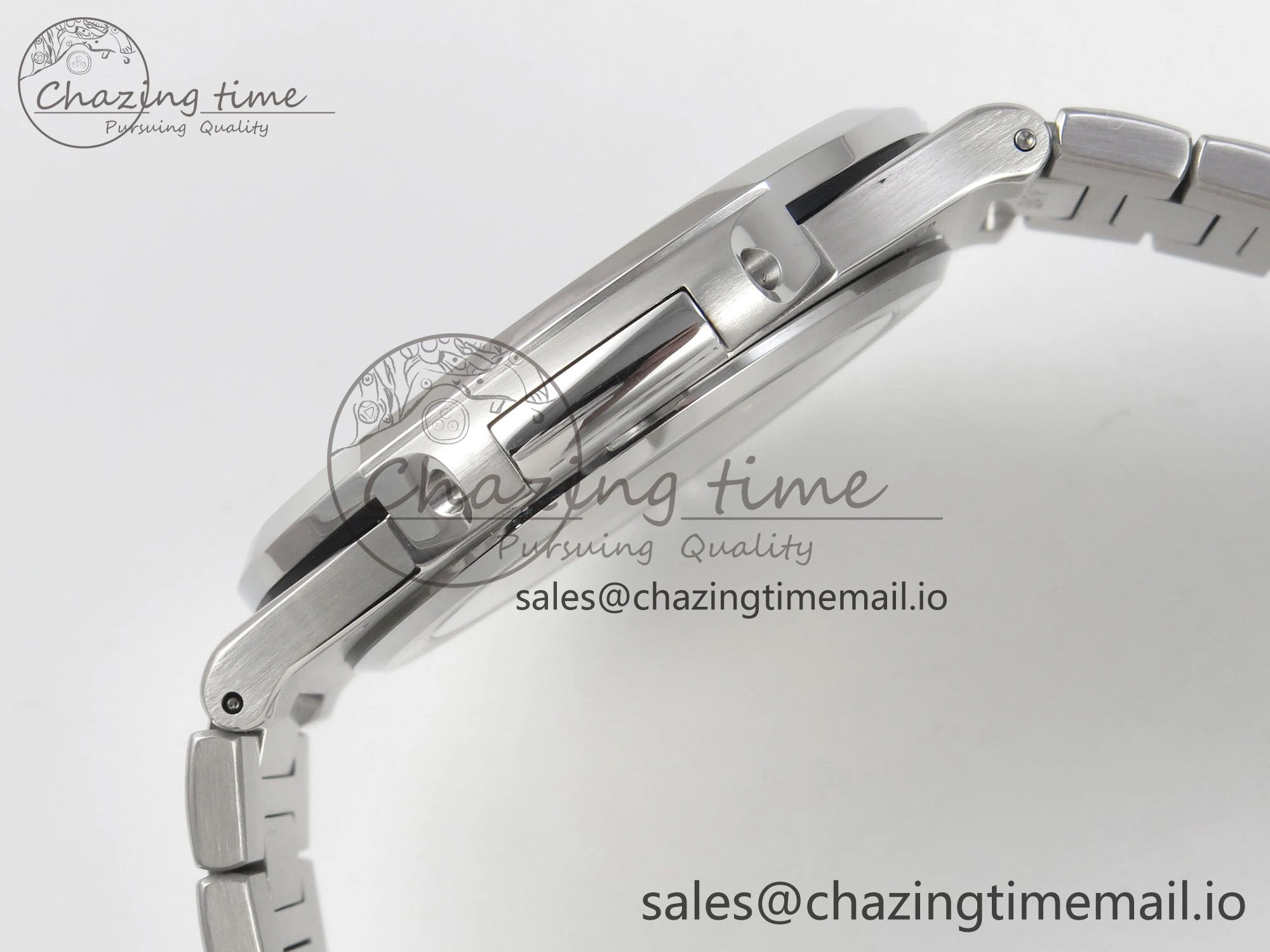 Nautilus 5711 3KF 1:1 Best Edition Blue Textured Dial on SS Bracelet A330 Super Clone