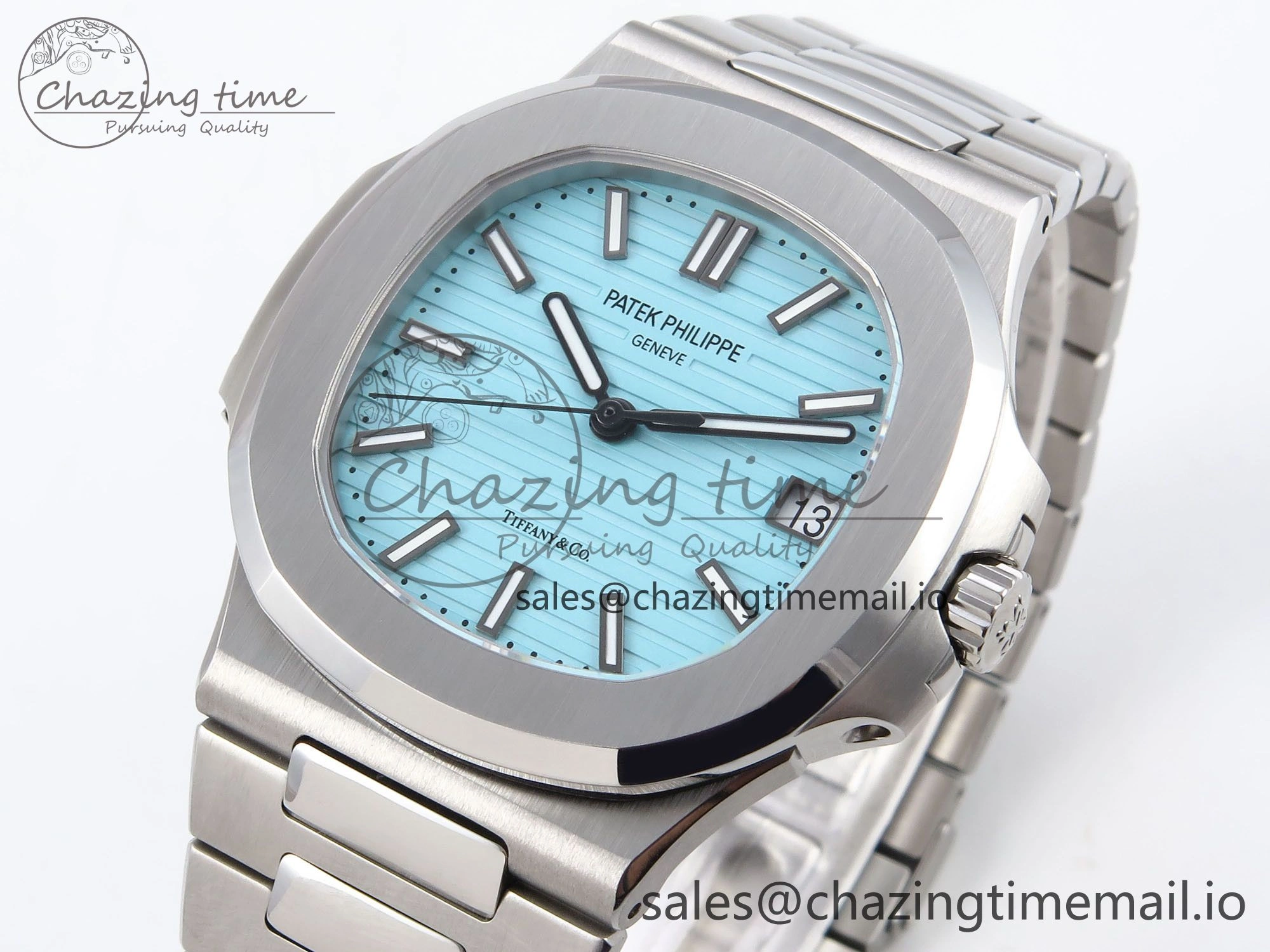 Nautilus 5711 3KF 1:1 Best Edition Tiffany Blue Dial on SS Bracelet A324 Super Clone V2