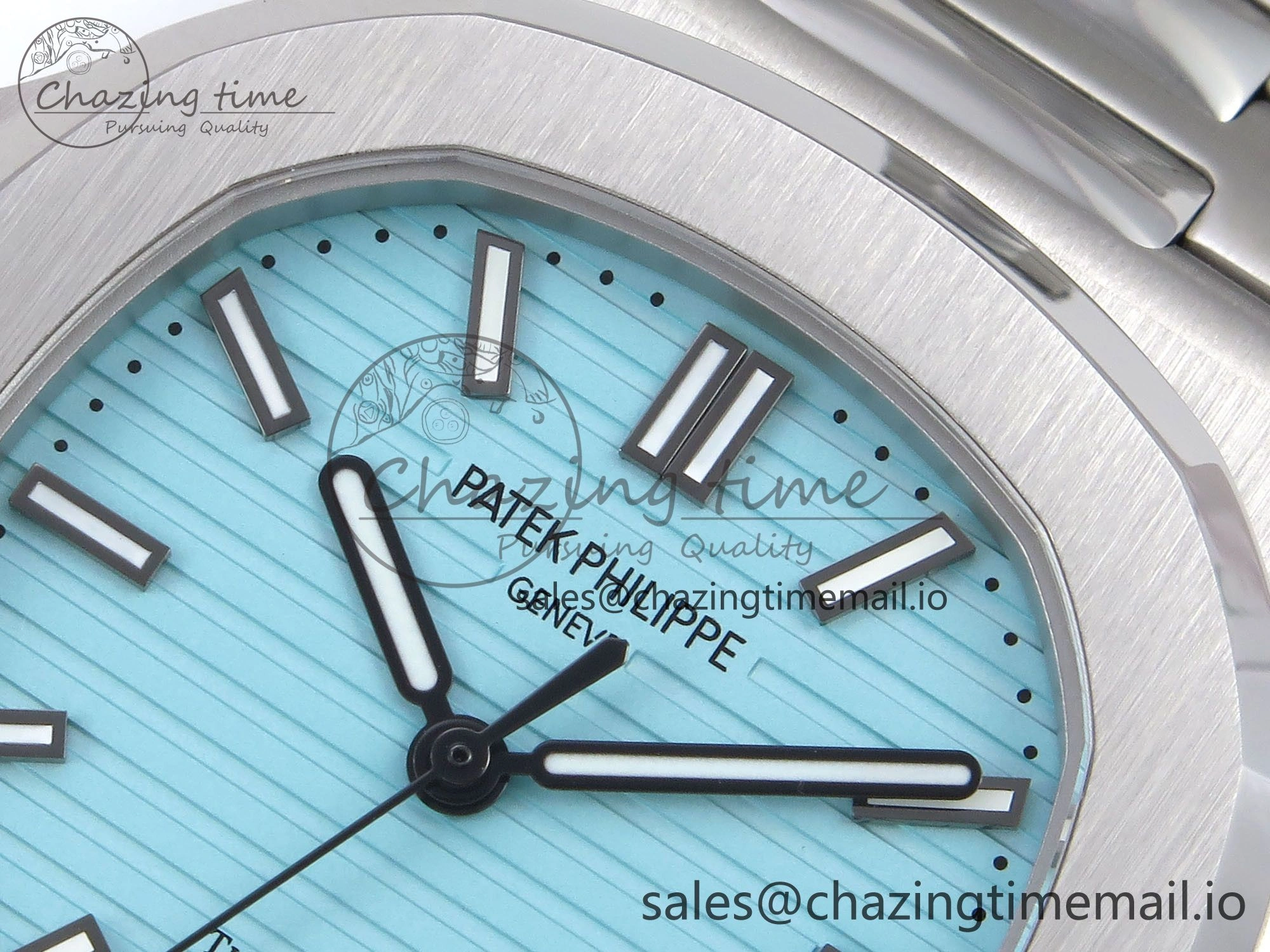Nautilus 5711 3KF 1:1 Best Edition Tiffany Blue Dial on SS Bracelet A324 Super Clone V2