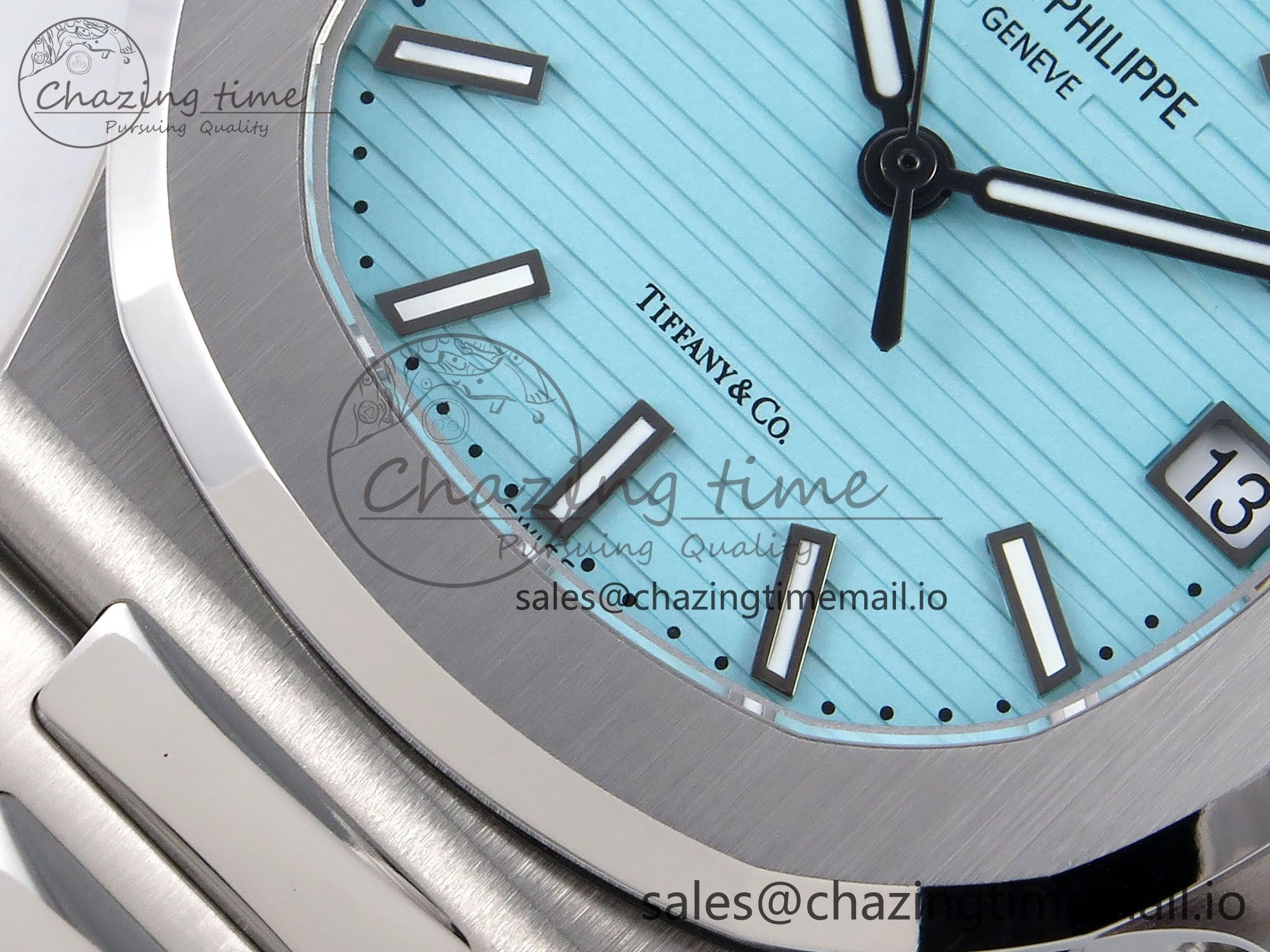 Nautilus 5711 3KF 1:1 Best Edition Tiffany Blue Dial on SS Bracelet A324 Super Clone V2