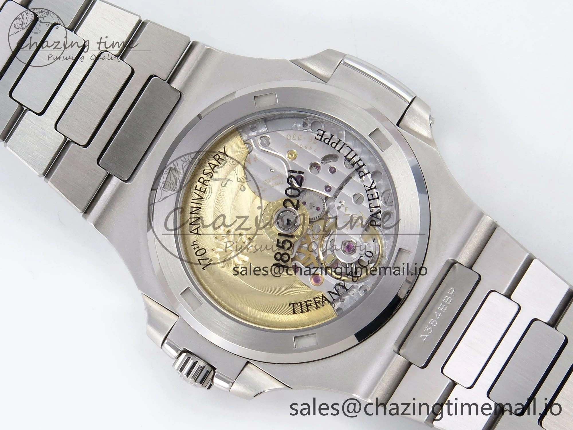 Nautilus 5711 3KF 1:1 Best Edition Tiffany Blue Dial on SS Bracelet A324 Super Clone V2