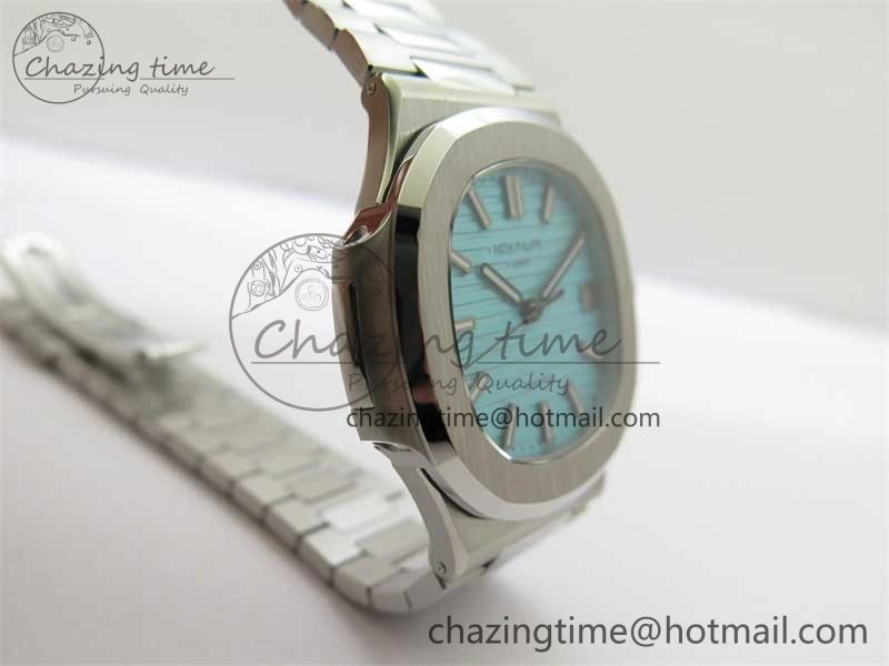 Nautilus 5711 3KF 1:1 Best Edition Tiffany Blue Dial on SS Bracelet A324 Super Clone V2
