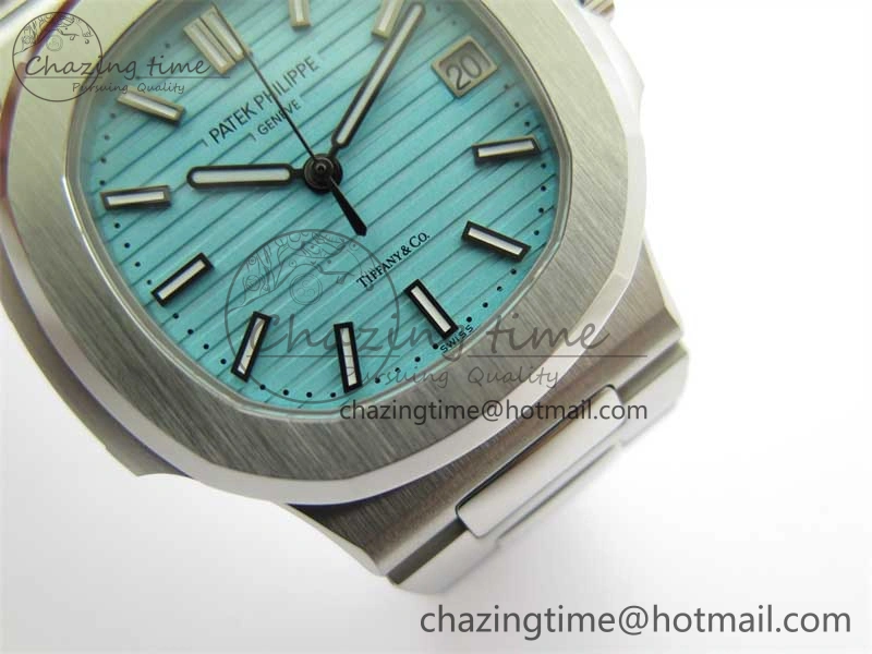 Nautilus 5711 3KF 1:1 Best Edition Tiffany Blue Dial on SS Bracelet A324 Super Clone V2