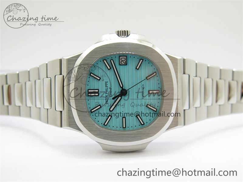 Nautilus 5711 3KF 1:1 Best Edition Tiffany Blue Dial on SS Bracelet A324 Super Clone V2