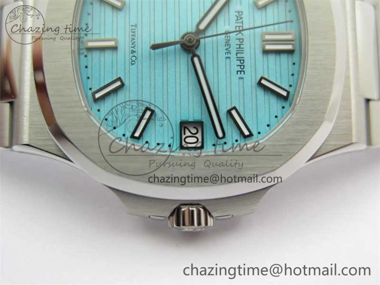 Nautilus 5711 3KF 1:1 Best Edition Tiffany Blue Dial on SS Bracelet A324 Super Clone V2