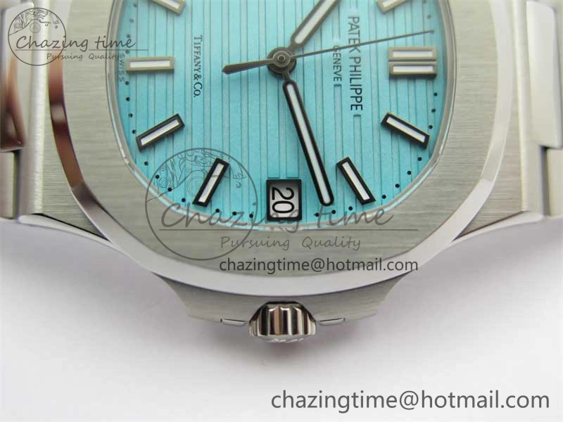 Nautilus 5711 3KF 1:1 Best Edition Tiffany Blue Dial on SS Bracelet A324 Super Clone V2