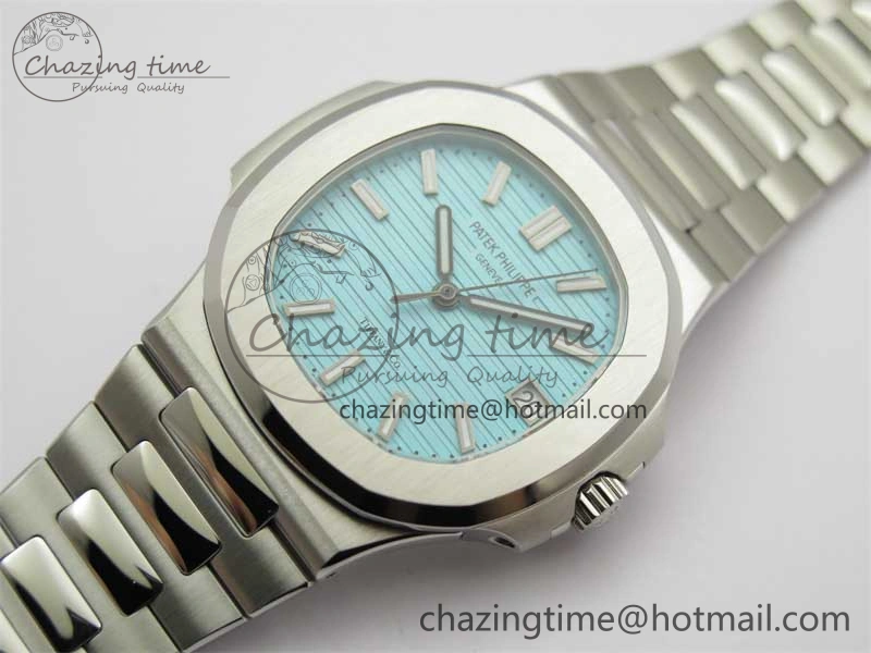 Nautilus 5711 3KF 1:1 Best Edition Tiffany Blue Dial on SS Bracelet A324 Super Clone V2