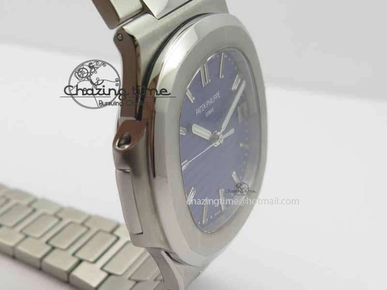 Nautilus 5711 40th Anniversary BP Maker Best Edition Blue Dial On SS Bracelet MIYOTA 9015 PP324CS