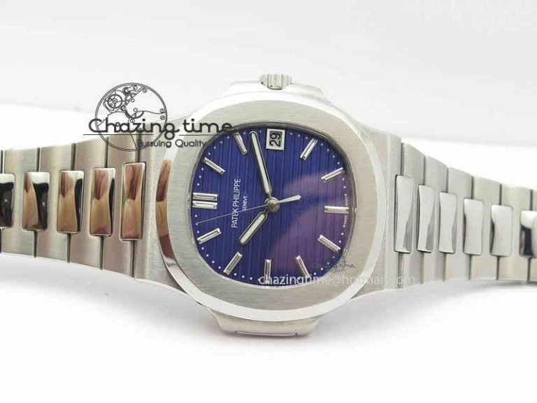 Nautilus 5711 40th Anniversary BP Maker Best Edition Blue Dial On SS Bracelet MIYOTA 9015 PP324CS