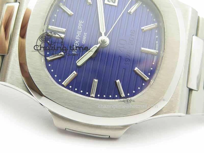 Nautilus 5711 40th Anniversary BP Maker Best Edition Blue Dial On SS Bracelet MIYOTA 9015 PP324CS