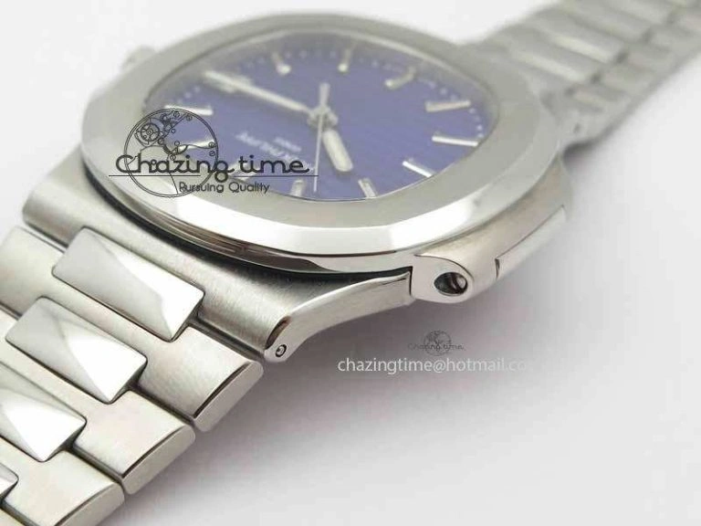 Nautilus 5711 40th Anniversary BP Maker Best Edition Blue Dial On SS Bracelet MIYOTA 9015 PP324CS