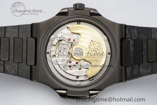 Nautilus 5711 DIW Carbon DIWF 1:1 Best Edition Black Textured Dial on Carbon PVD Bracelet 324CS