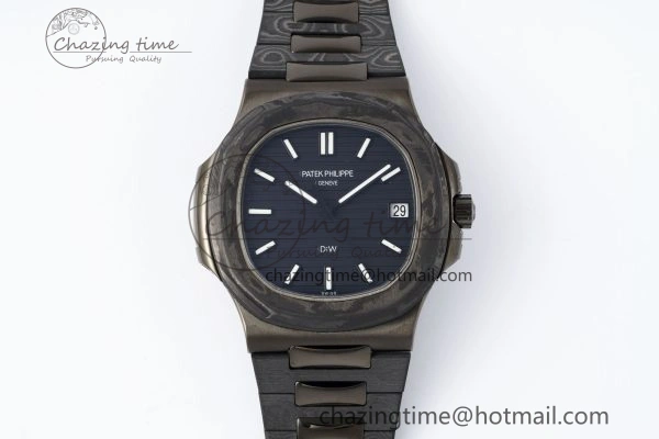Nautilus 5711 DIW Carbon DIWF 1:1 Best Edition Black Textured Dial on Carbon PVD Bracelet 324CS