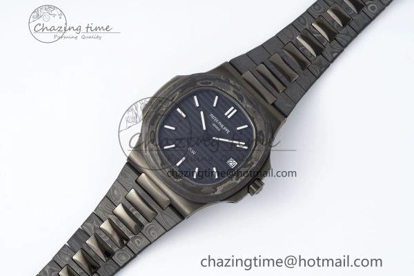 Nautilus 5711 DIW Carbon DIWF 1:1 Best Edition Black Textured Dial on Carbon PVD Bracelet 324CS