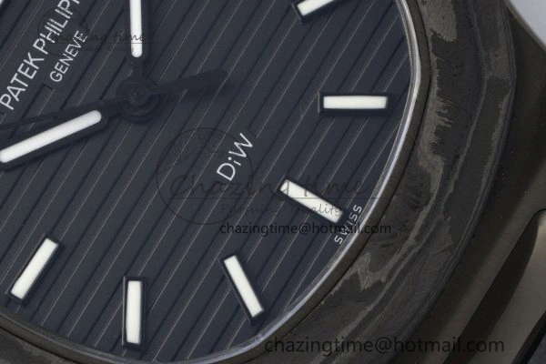 Nautilus 5711 DIW Carbon DIWF 1:1 Best Edition Black Textured Dial on Carbon PVD Bracelet 324CS
